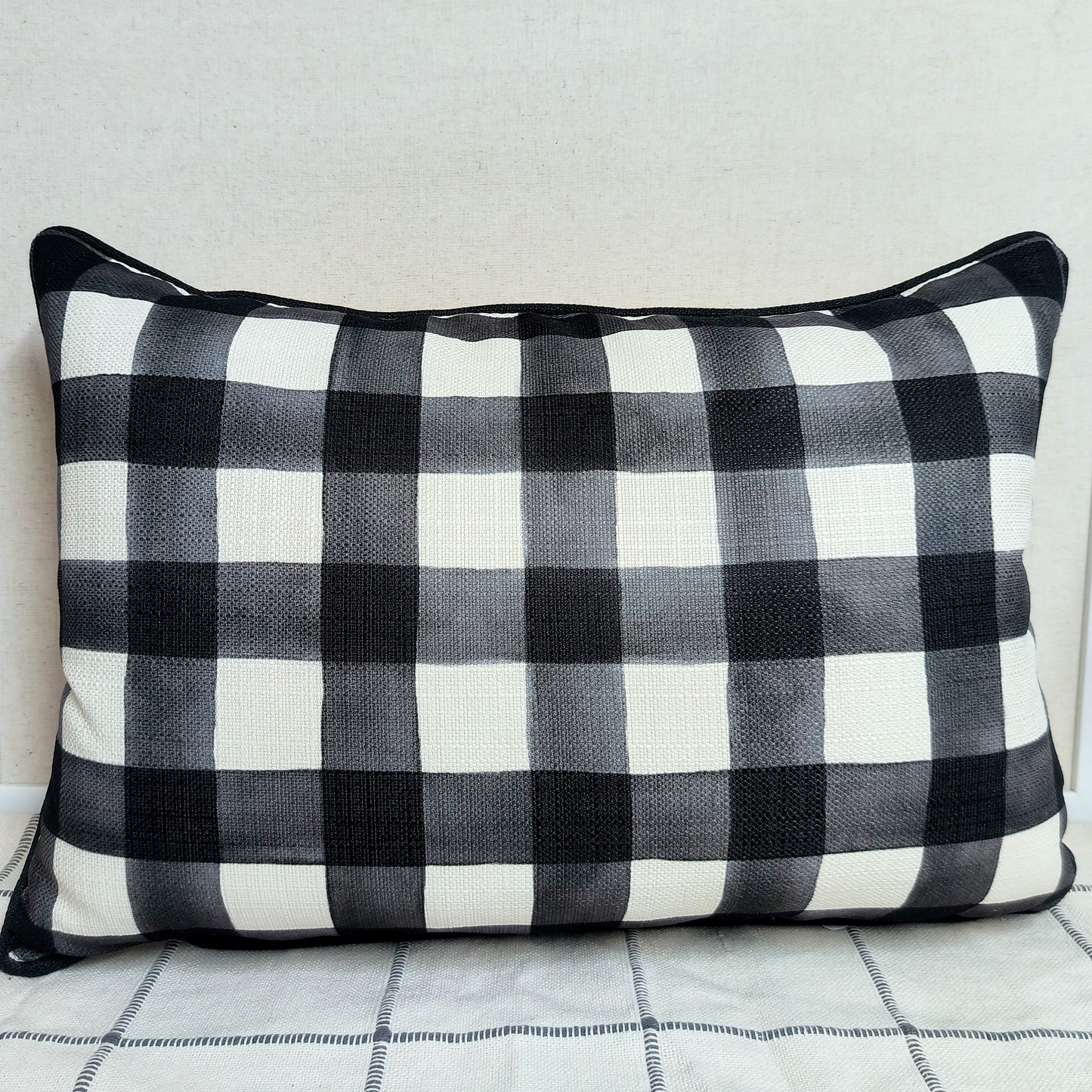 OSU Go Pokes Pillow w/ Checked Back