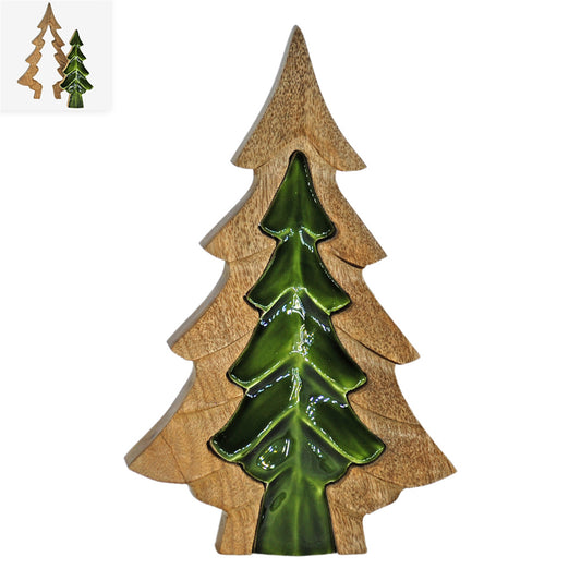 Large 3D Wood & Enamel Tree