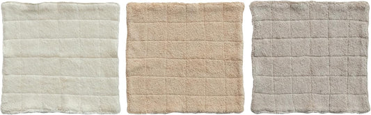 Quilted Cotton Terry Wash Cloth w/ Loop
