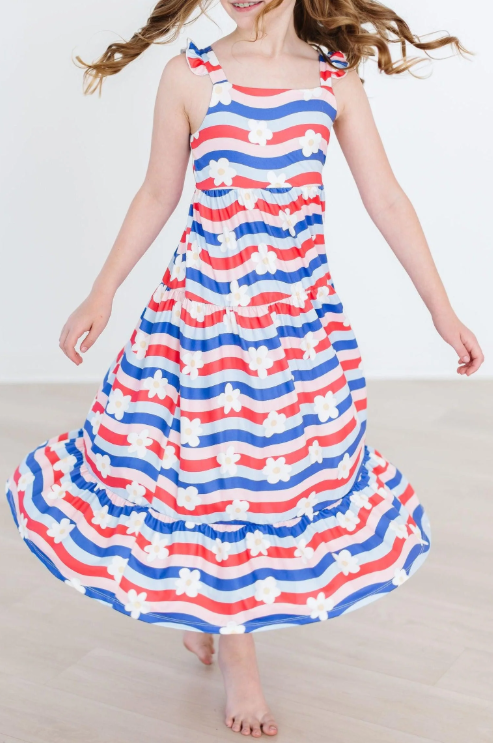 July Vibes Ruffle Maxi Dress