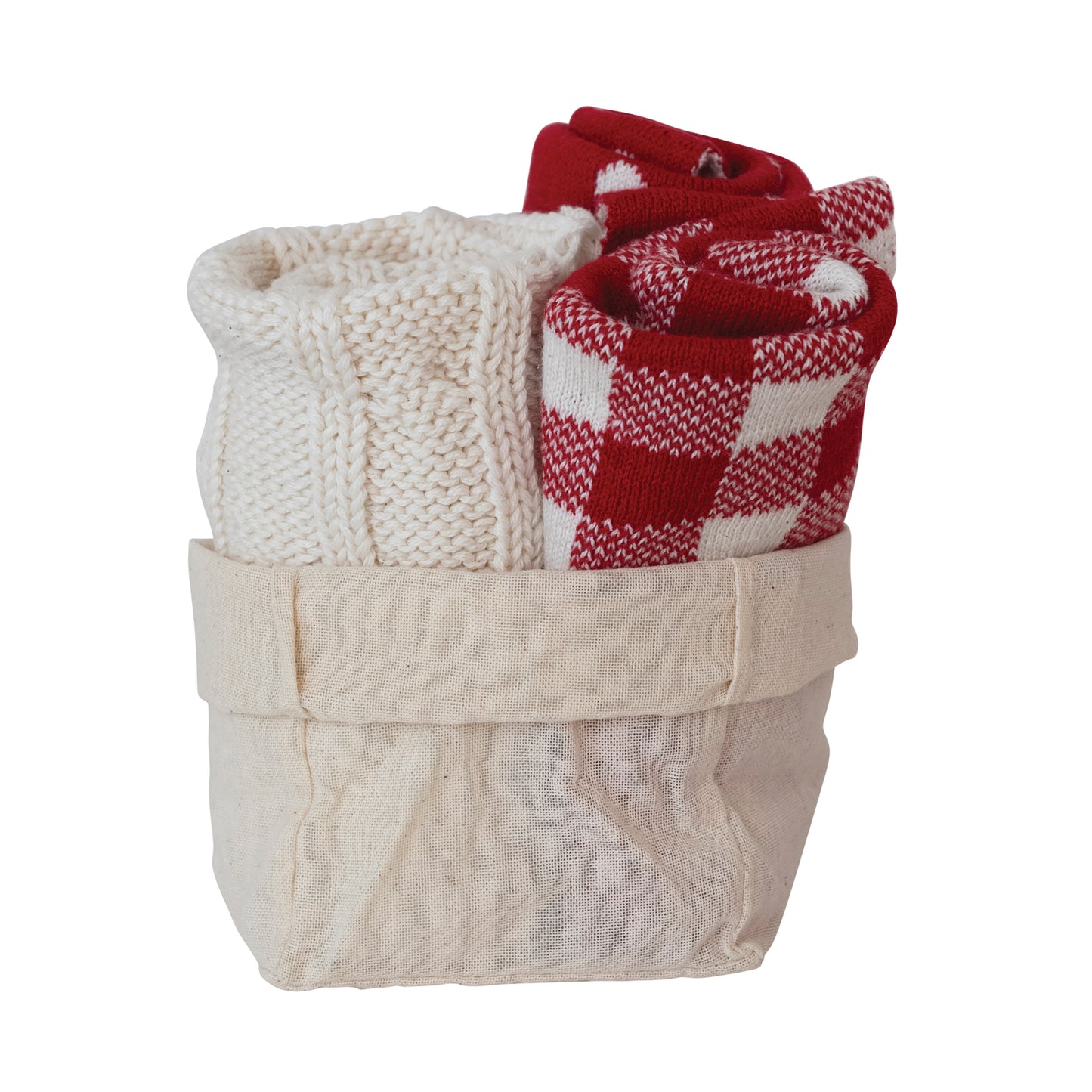 11.5" Cotton Knit Dish Cloth Set