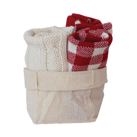 11.5" Cotton Knit Dish Cloth Set