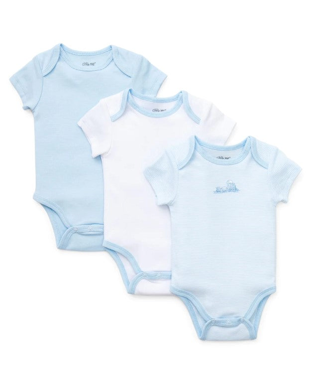 Train Bodysuits - 3pk