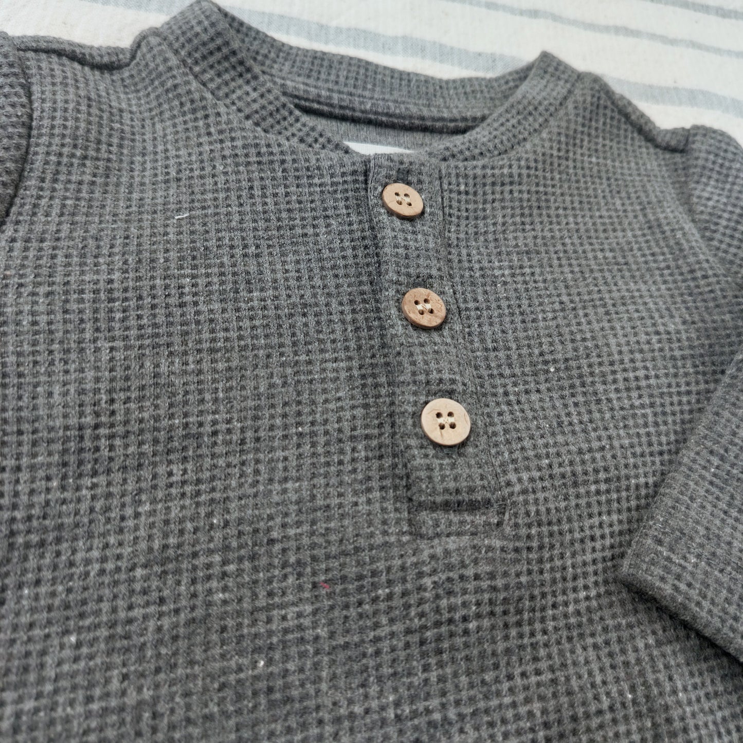 Waffle Shirt - Charcoal