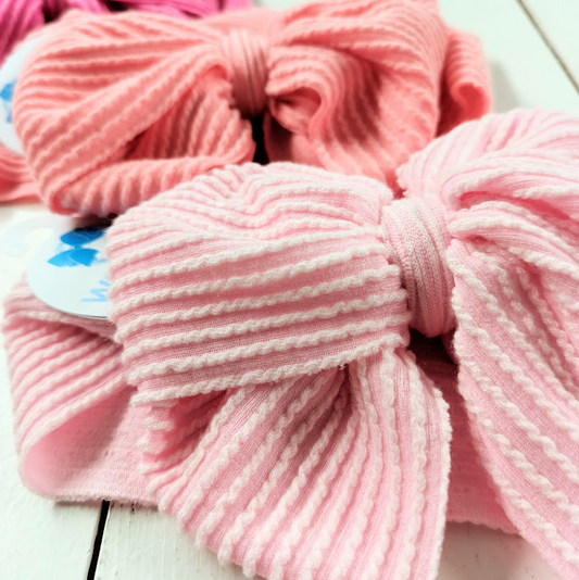 Messy Bow Textured Headwrap