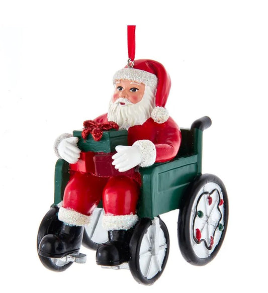 Wheelchair Santa Ornament