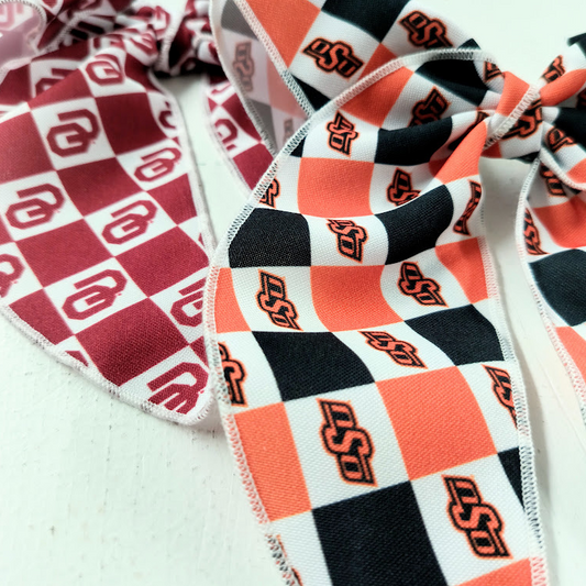 Check Pattern OU or OSU Hairbow