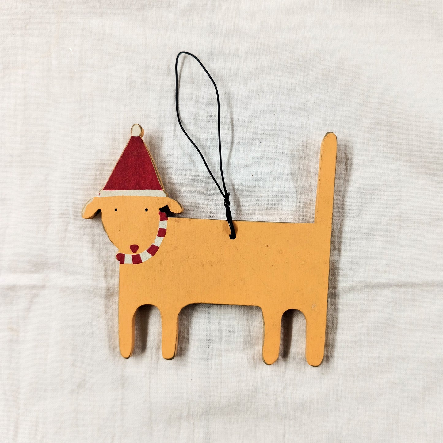 Wooden Dog Ornament