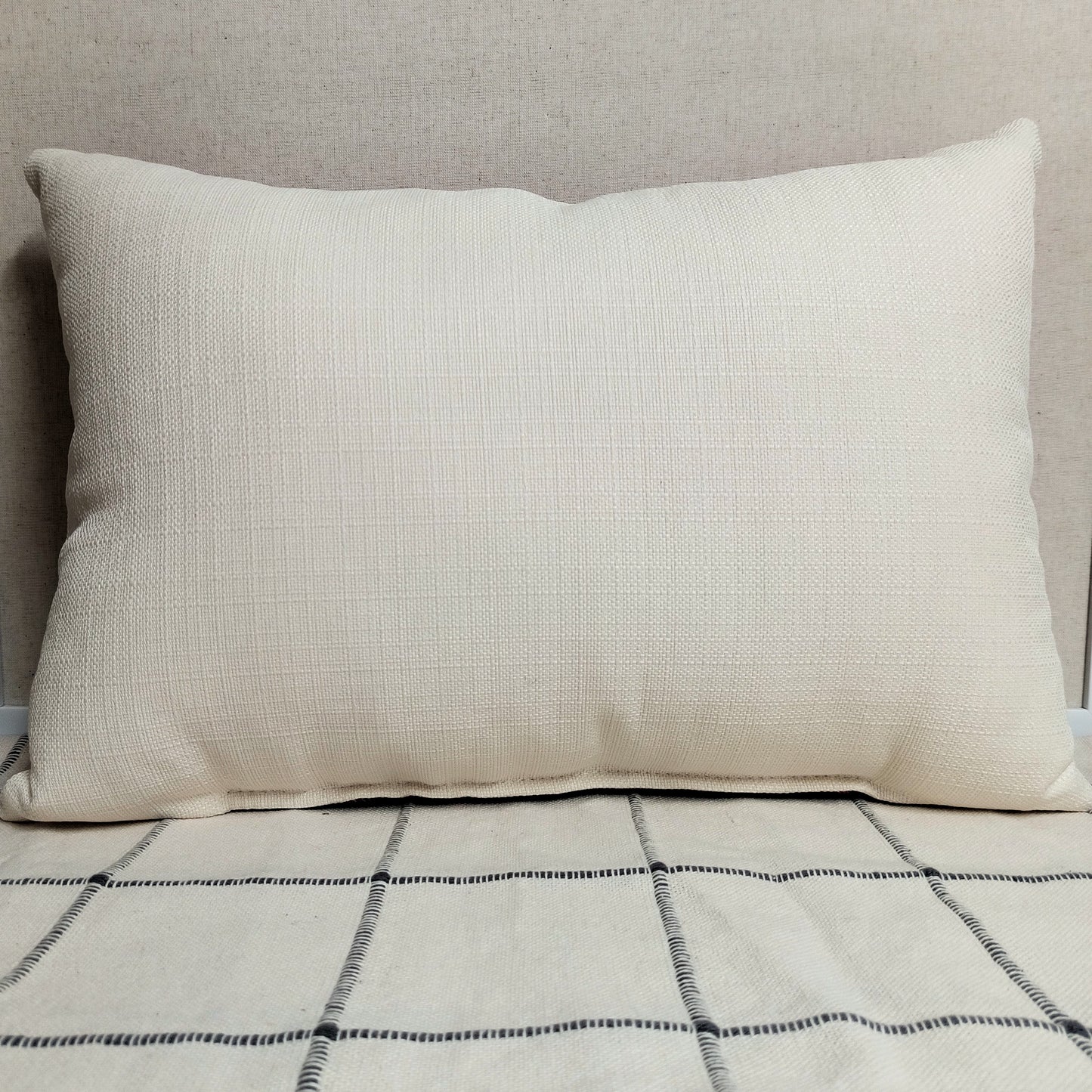 Red Plaid Lake Pillow