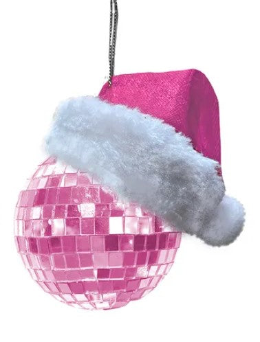 Mirror Ball w/ Santa Hat