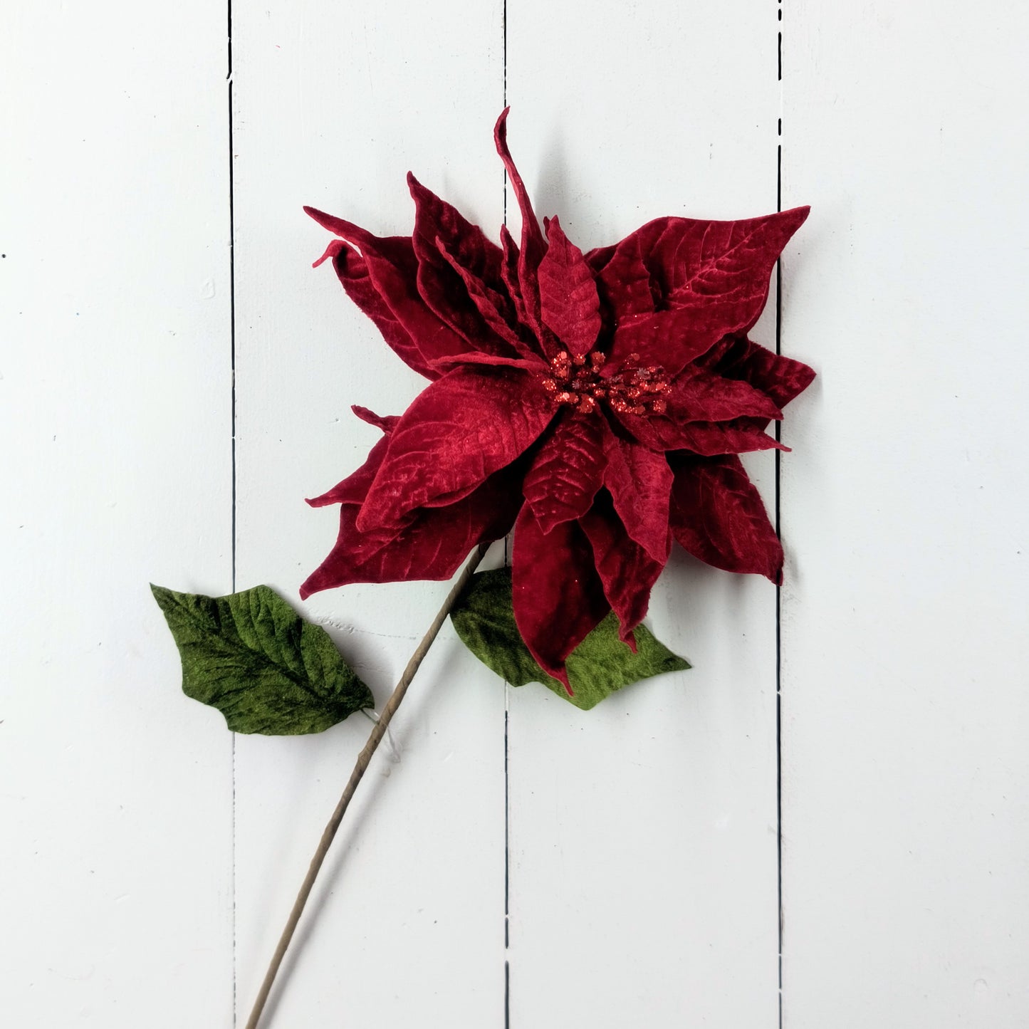 Poinsettia Spray 24"