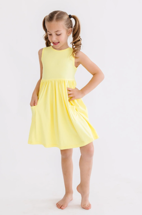 Yellow Tank Twirl Dress