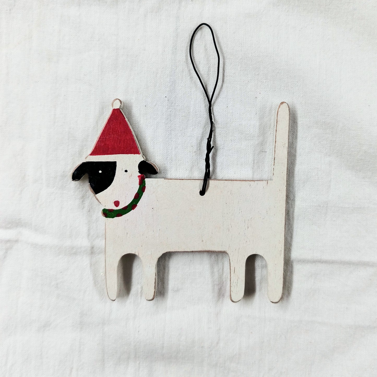 Wooden Dog Ornament