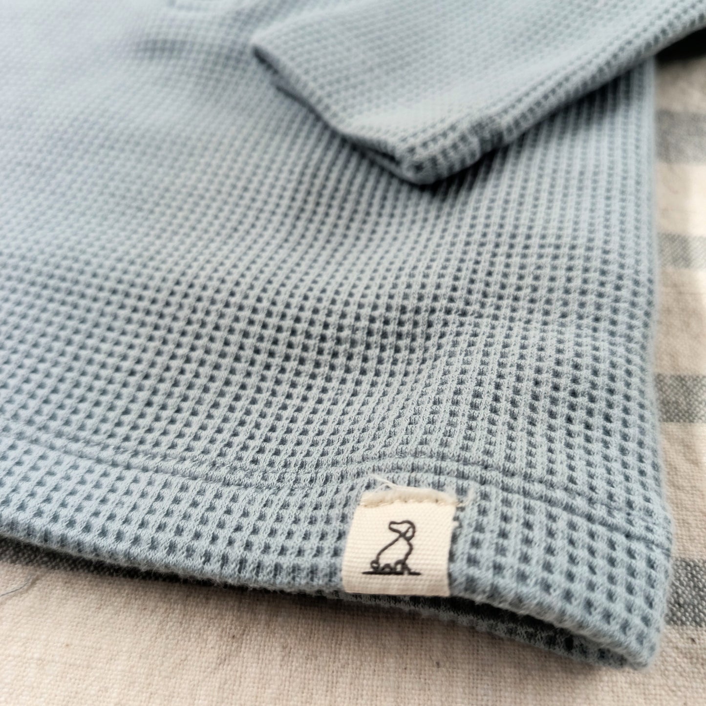Waffle Shirt - Blue Grey