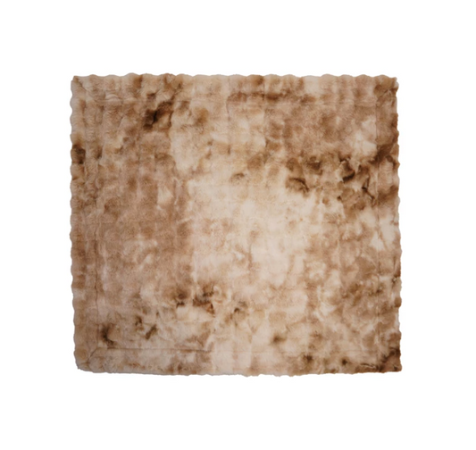 60" Throw Single Side Fur/Velvet