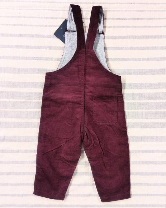 Burgundy Corduroy Overalls