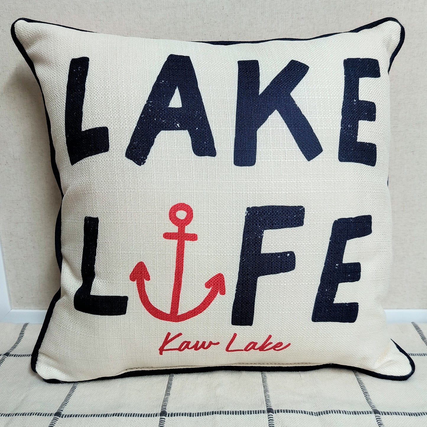 Lake Life Anchor Pillow