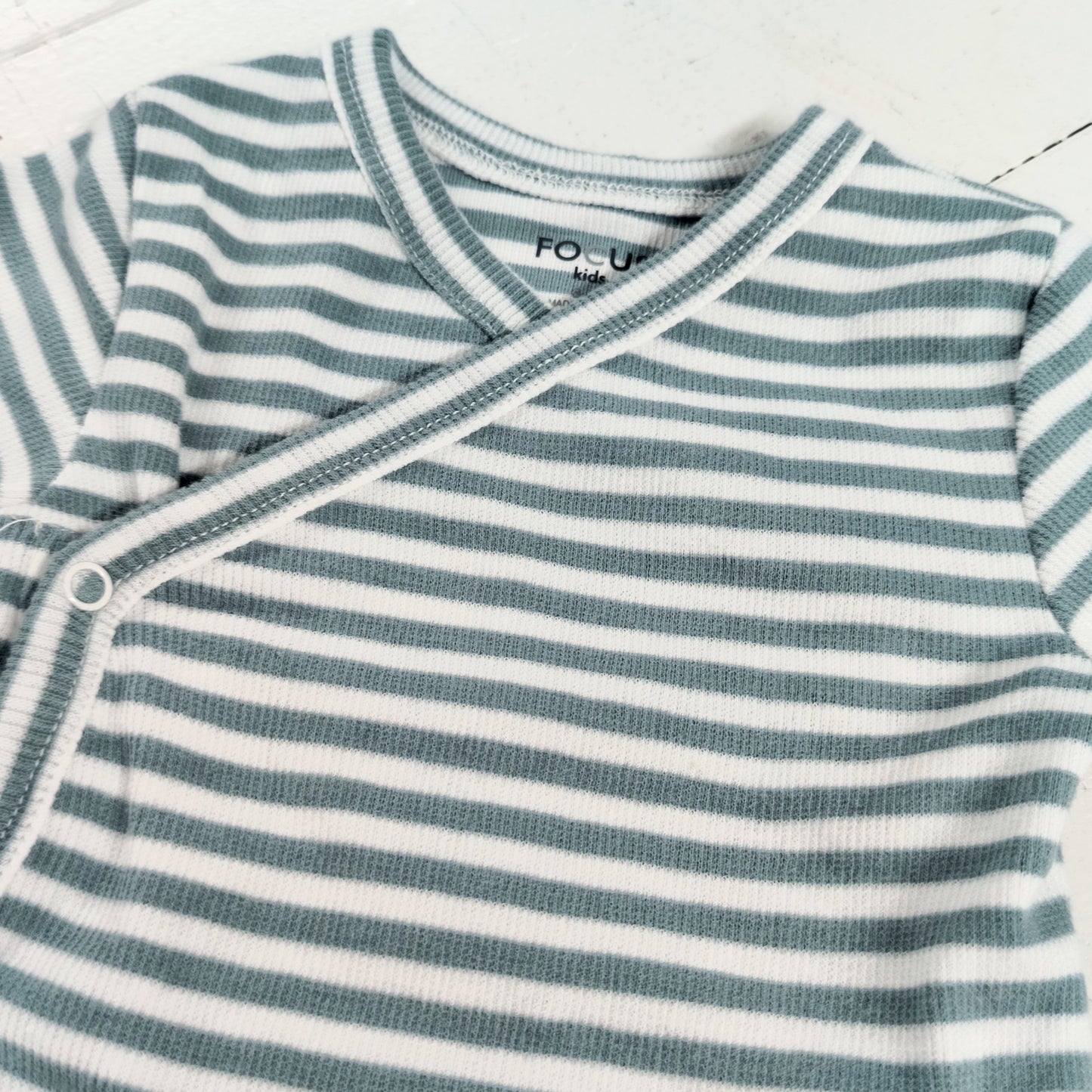 Blue Striped Onesie Set