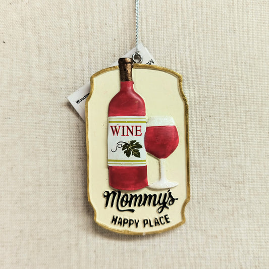Mom's Happy Place Ornament