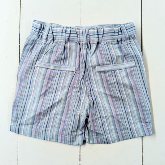 Multi-Blue Striped Shorts
