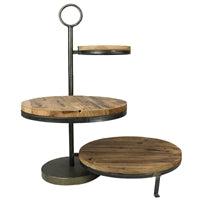 Catalina Three-Tier Staggered Stand, Wood