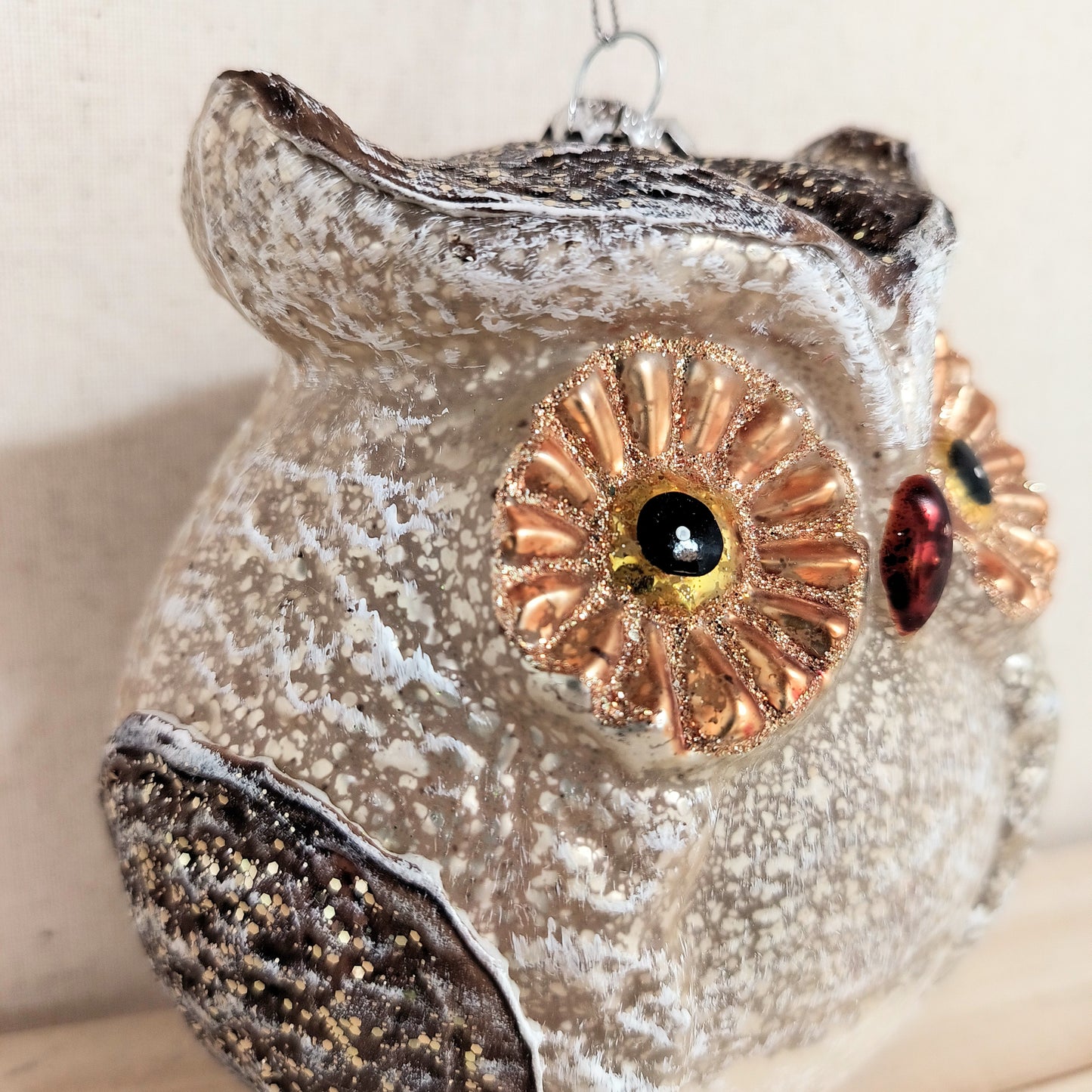 5.5" Glass Owl Ornament