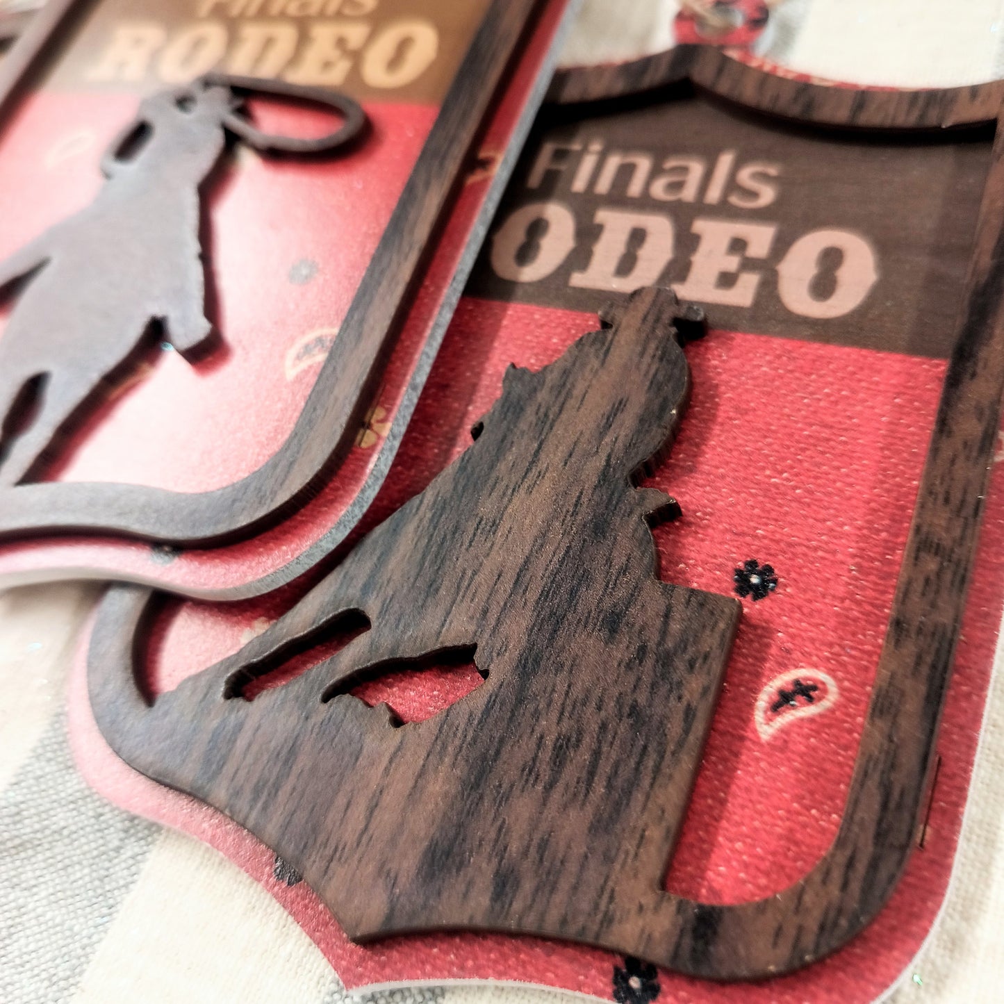 Wooden Finals Rodeo Ornament