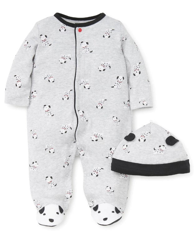 Dalmatian Footie w/ Hat