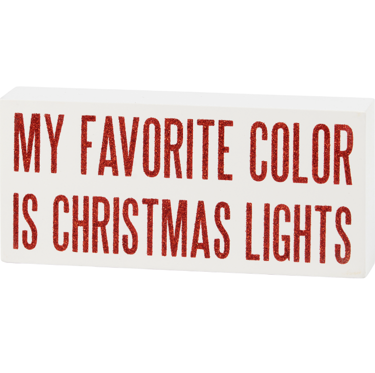 Favorite Color Block Sign