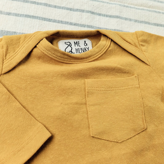 Long Sleeve Onesie - Gold