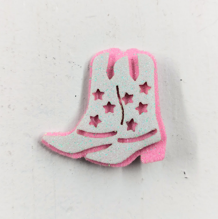 Glittered Boots Hair Clip