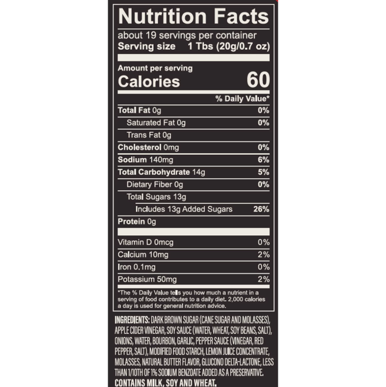 Sweet Bourbon Grilling Sauce 13.5oz Bottle