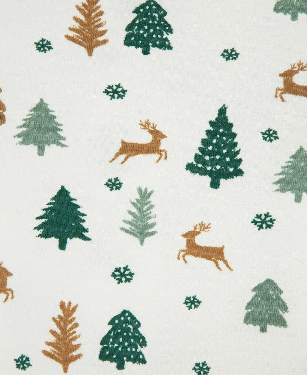 Winter Forest Patterned Footie