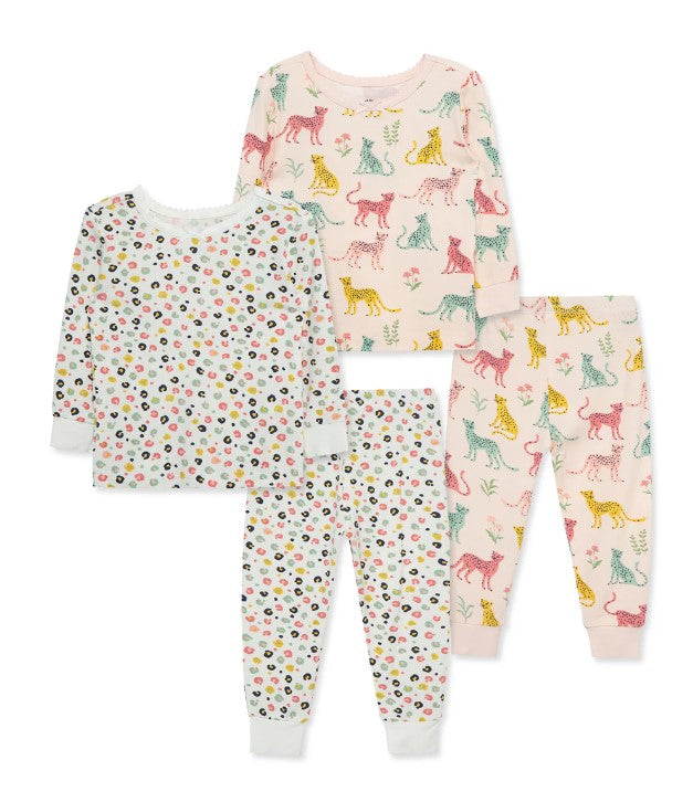 4pc Leopard Pajama Set