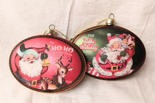 Holiday Games Glass Ornament