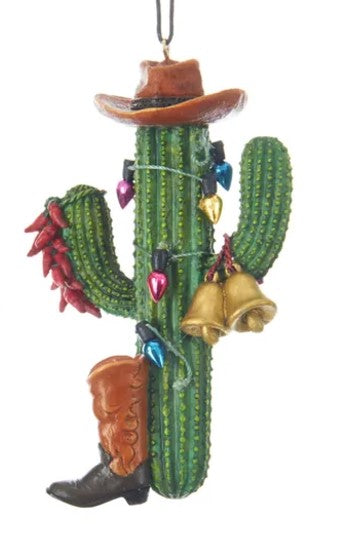 Cactus w/ Boot Ornament