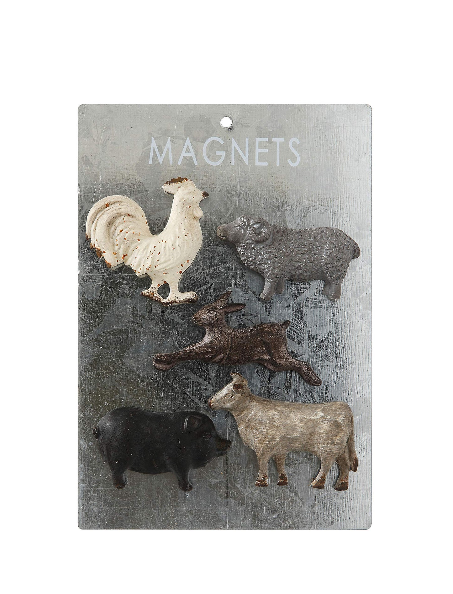 Pewter Animal Magnet Set