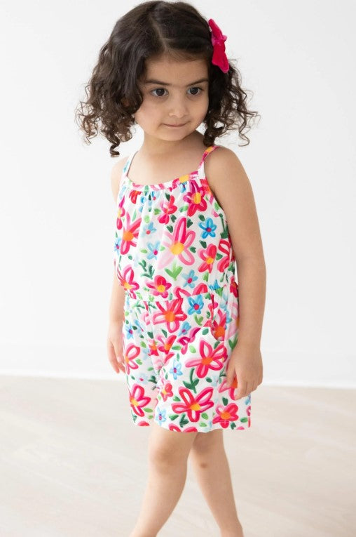 Neon Floral Play Romper