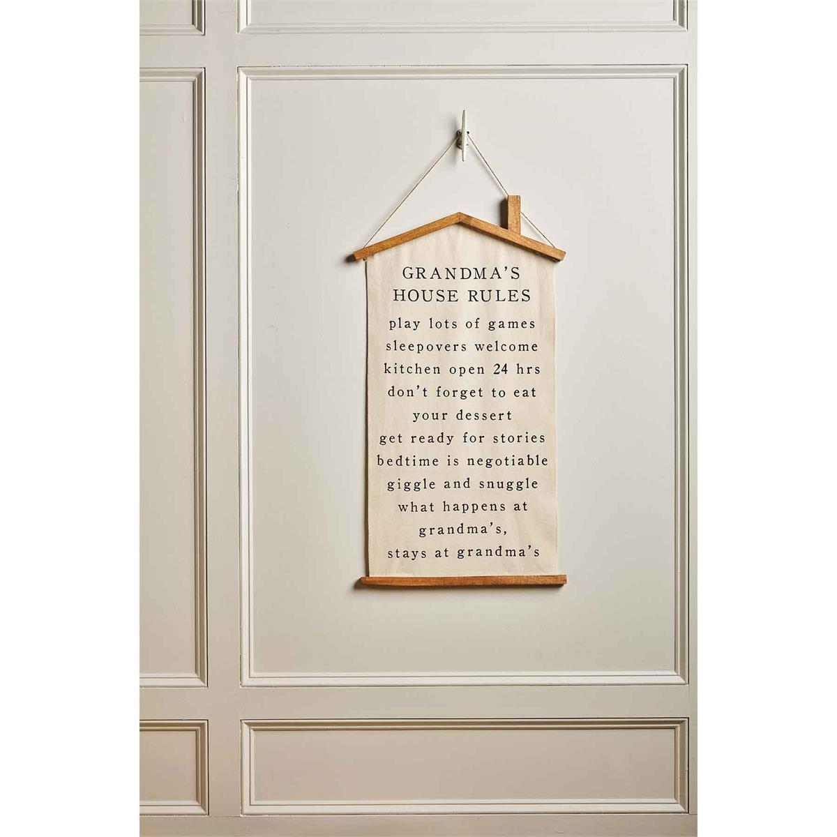 Grandma House Rules Hanger
