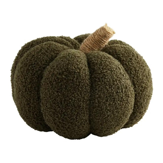 Med Green Shearling Pumpkin