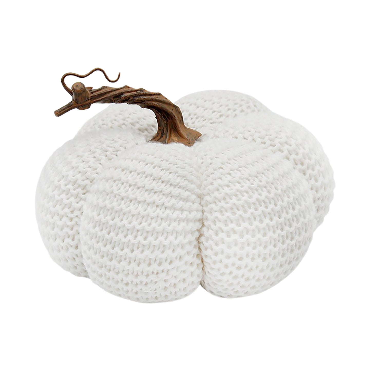 White Knit Pumpkin