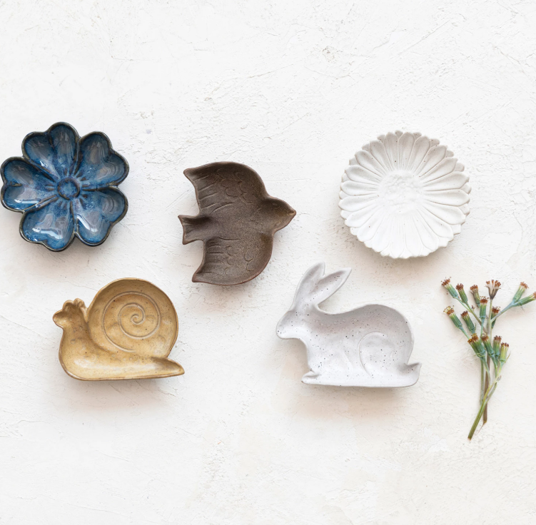 Stoneware Flora/Fauna Dish