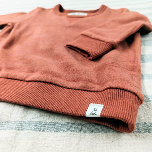 Cozy Sweatshirt - Rust Orange