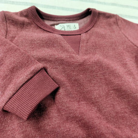 Cozy Sweatshirt - Burgundy