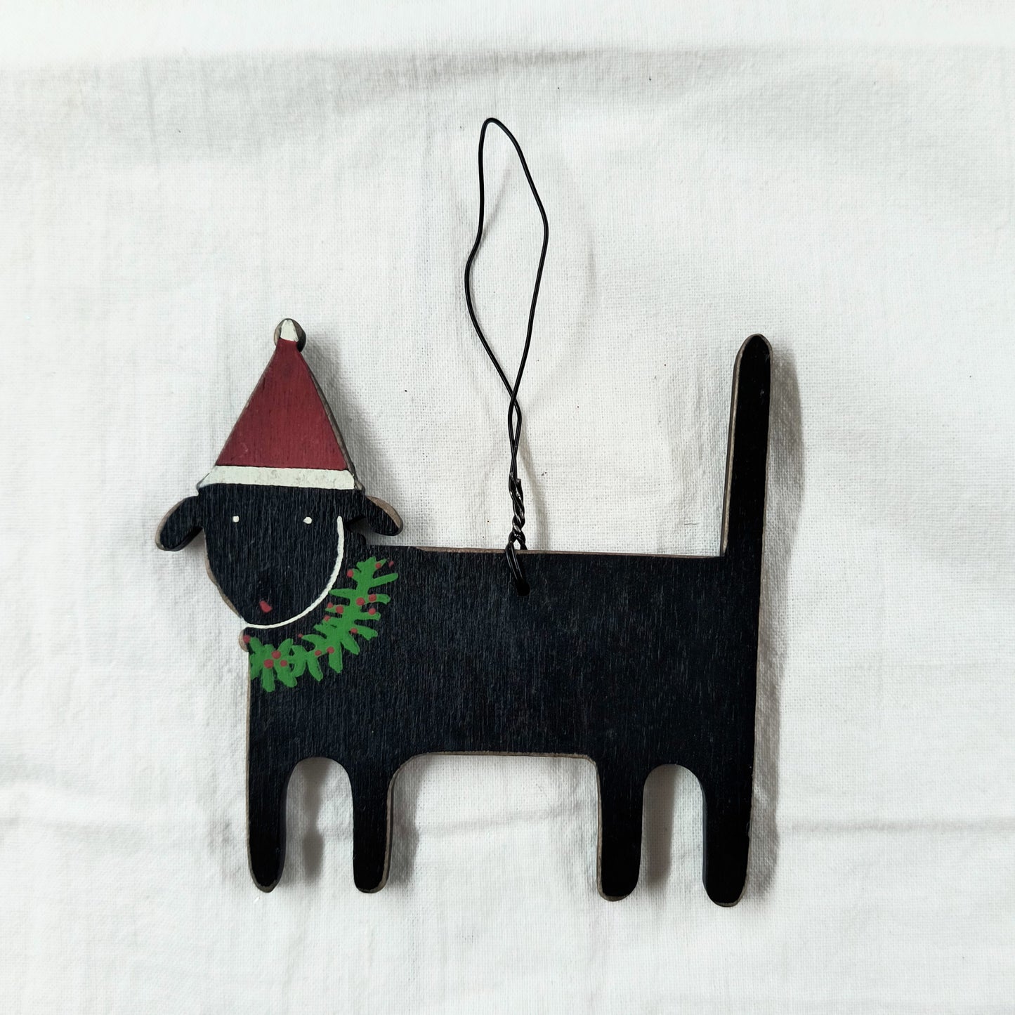 Wooden Dog Ornament