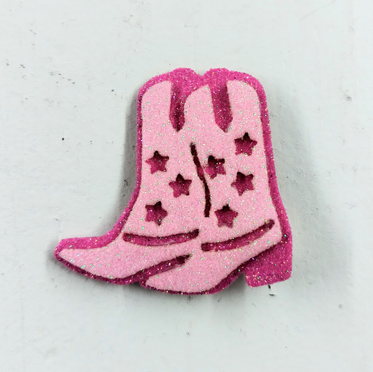 Glittered Boots Hair Clip