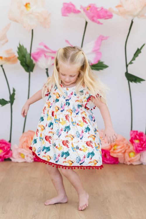Rooster Pom Pom Dress