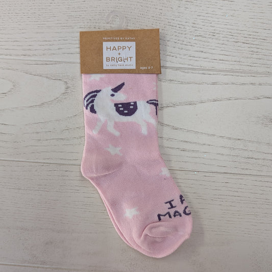 Happy & Bright Girls Socks - Size 4-7