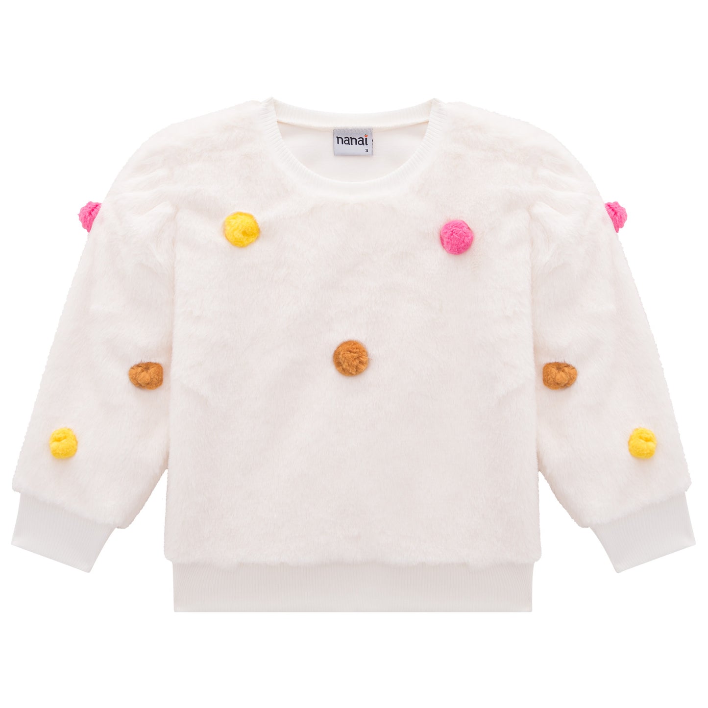 Fluffy Pom-Pom Sweatshirt w/ Leggings
