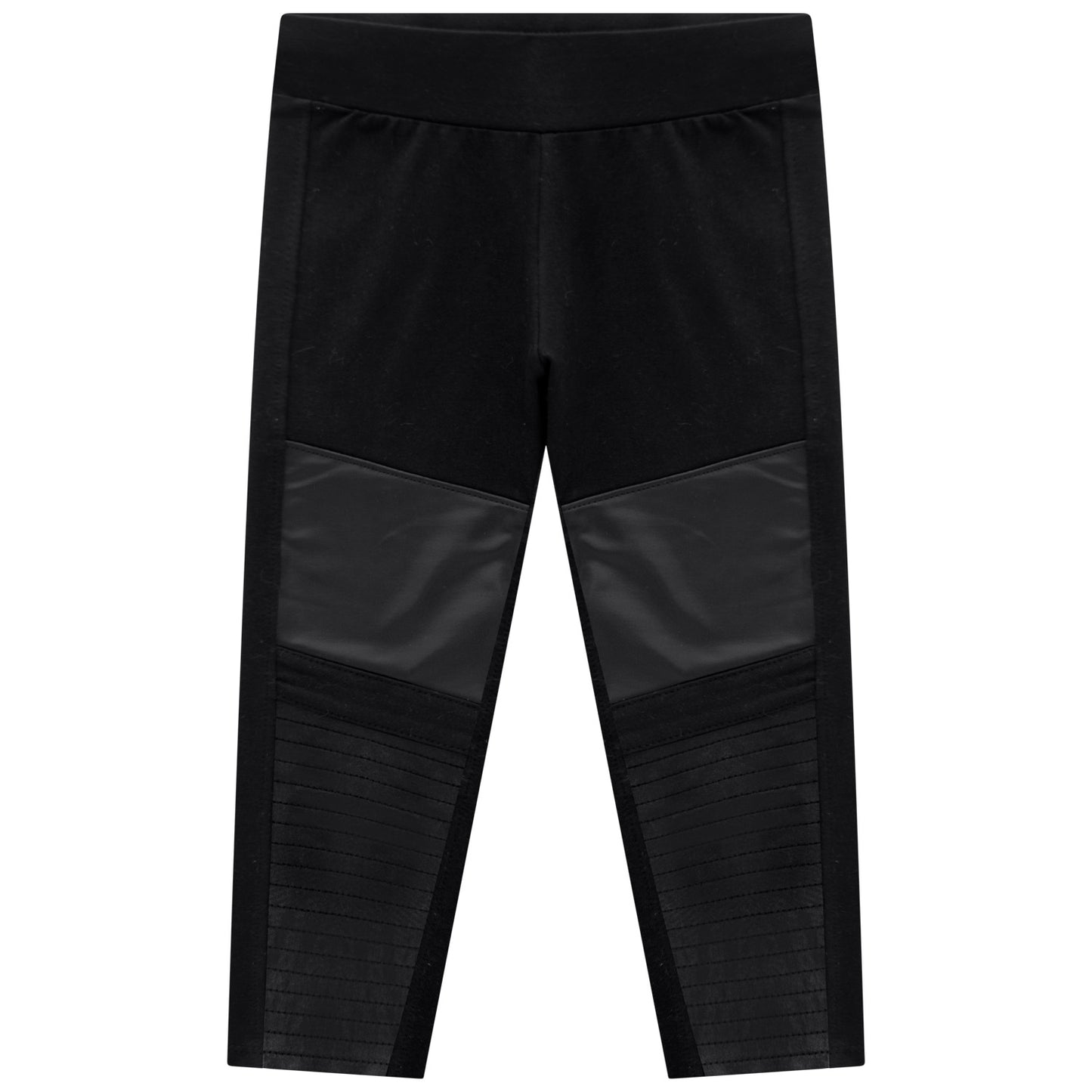 Girls Black Leggings w/ Stitching